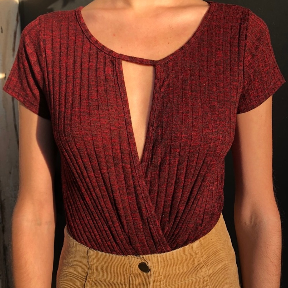 ~burgundy bodysuit~